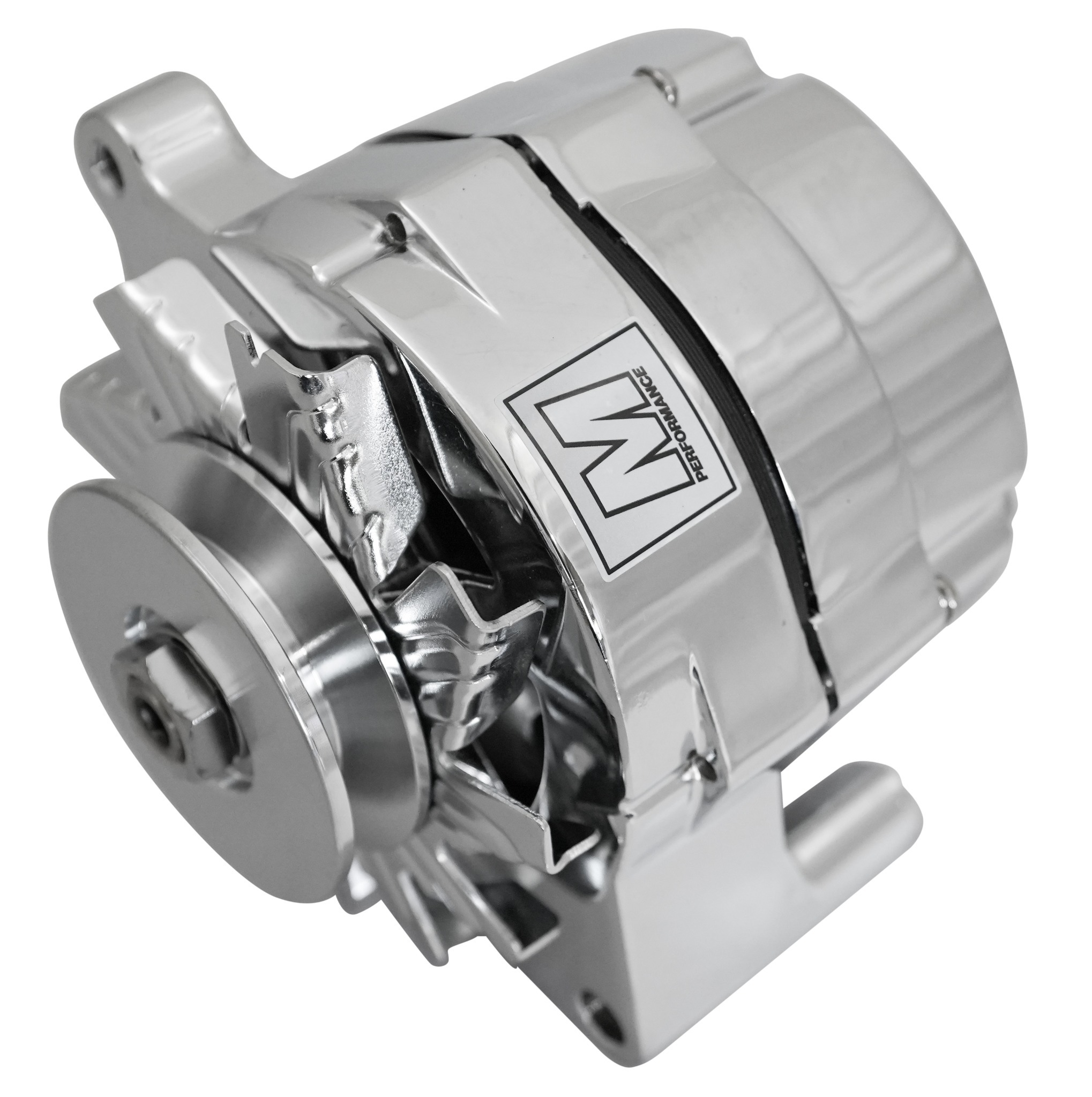 March Performance Ultra Series alternator polished finish